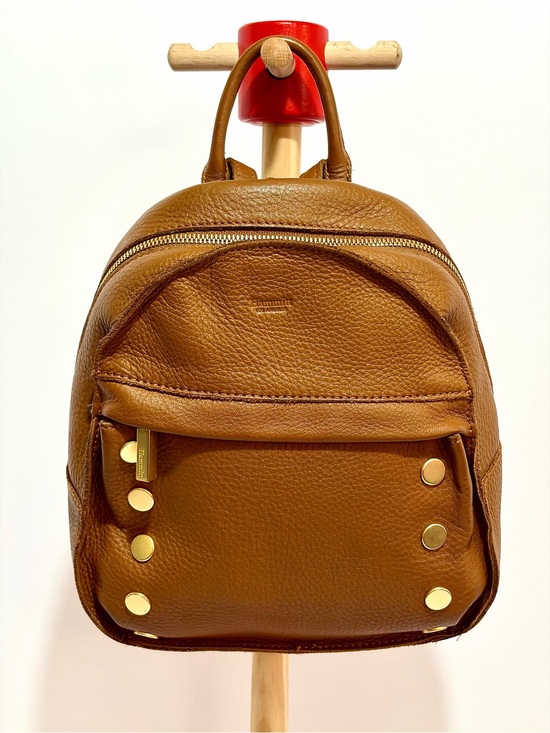 Hammitt Handbags - Hammitt Shane Mini/Small Backpack In Arches/Caramel/Brushed Gold Hardware
